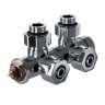Узел нижнего подключения термостатический угловой Royal Thermo Design Pro 15мм М30х1,5 (Хром)