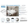 Раковина Mira MR80 на стиральную машину левосторонняя 80 см