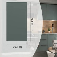 Фасад кухонного шкафа Инта 39.7x76.5 см KONSENSA МДФ цвет зеленый
