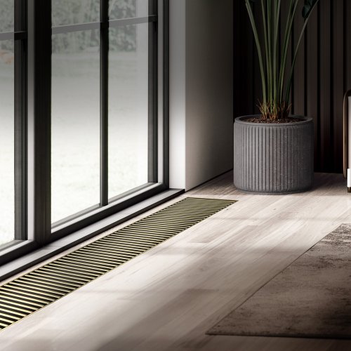 Конвектор внутрипольный Royal Thermo ATRIUM TURBO-150/400/1800-DG-U-AU