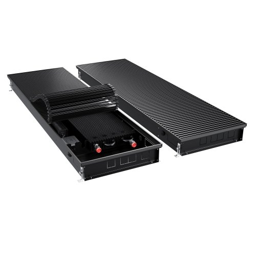 Конвектор внутрипольный Royal Thermo ATRIUM TURBO-90/400/900-DG-U-BL
