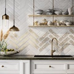 Плитка настенная Kerama Marazzi Дорато 8.5x28.5 см 0.97 м² матовая цвет белый