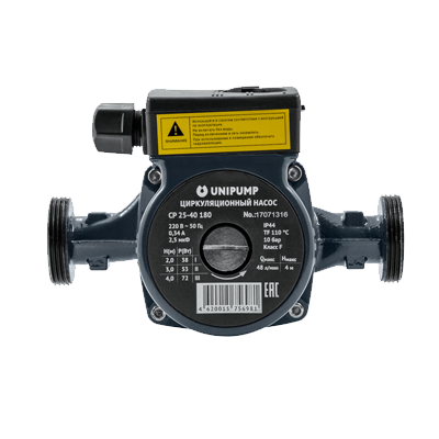 Насос циркуляц. (отопл.) UNIPUMP CP 25-80 180